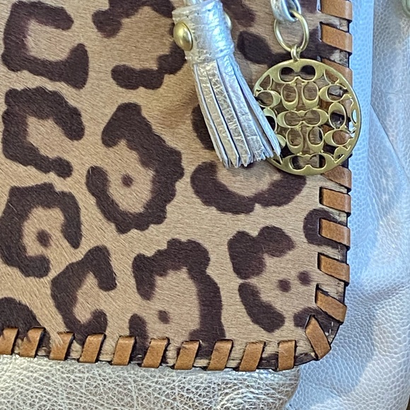 Coach Rare XL Limited Edition Calfhair Leopard Ocelot Flap Shoulder Bag - Picture 3 of 16